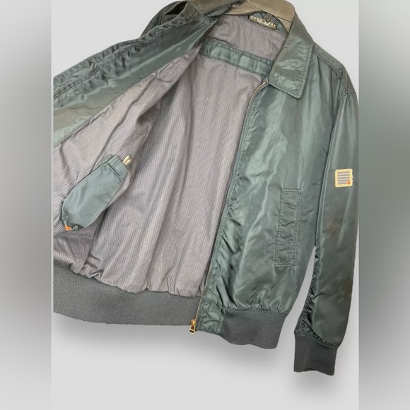 Hugo Boss Orange Men’s Dark Blue Bomber Pilot Blouson Jacket, Size 42R - Picture 6 of 9